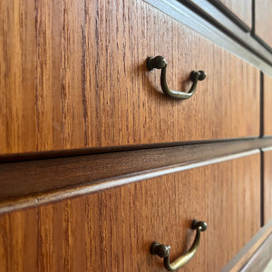Büroschrank Teak mit Schloss aus Dänemark