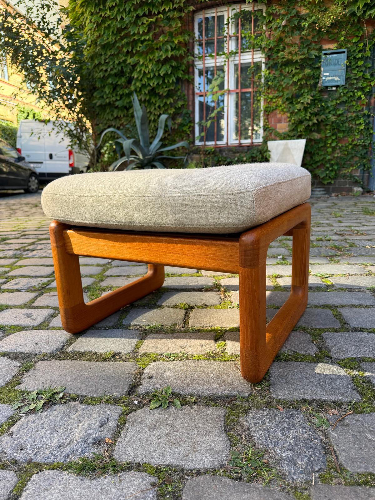 Ottoman Teak Wolle von Holstebro Møbelfabrik