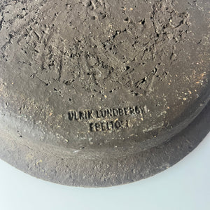 Schale orange Keramik von Ulrik Lundbergh, Ebeltoft