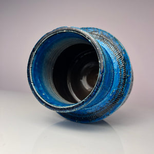 Vase Serie Rimini Blu von Aldo Londi für Bitossi
