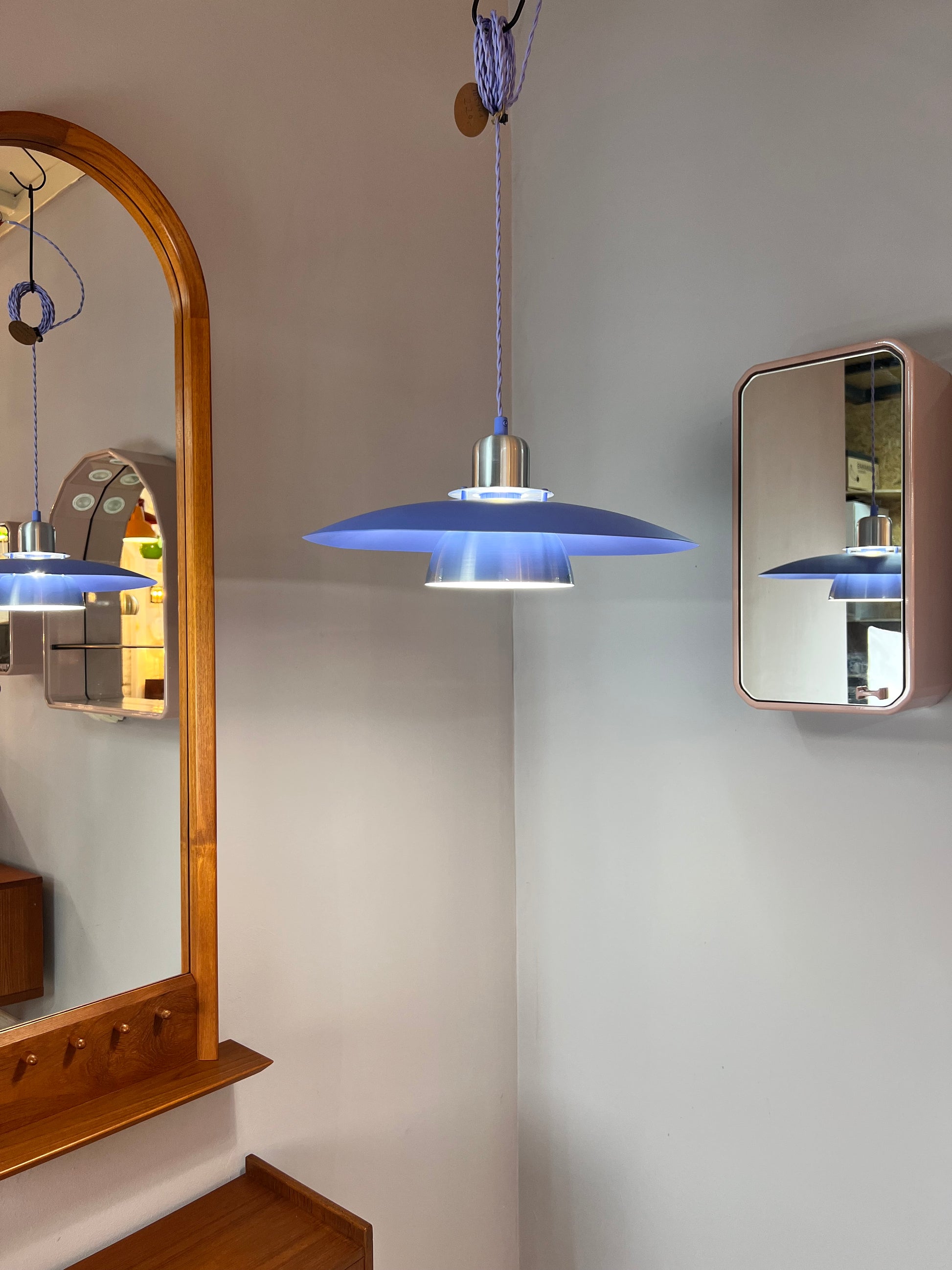 Lamellenlampe neu lackiert Dänemark