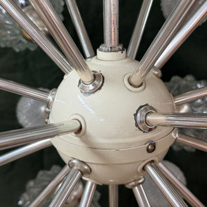 Sputnik Kronleuchter von Elektrofém ISZ