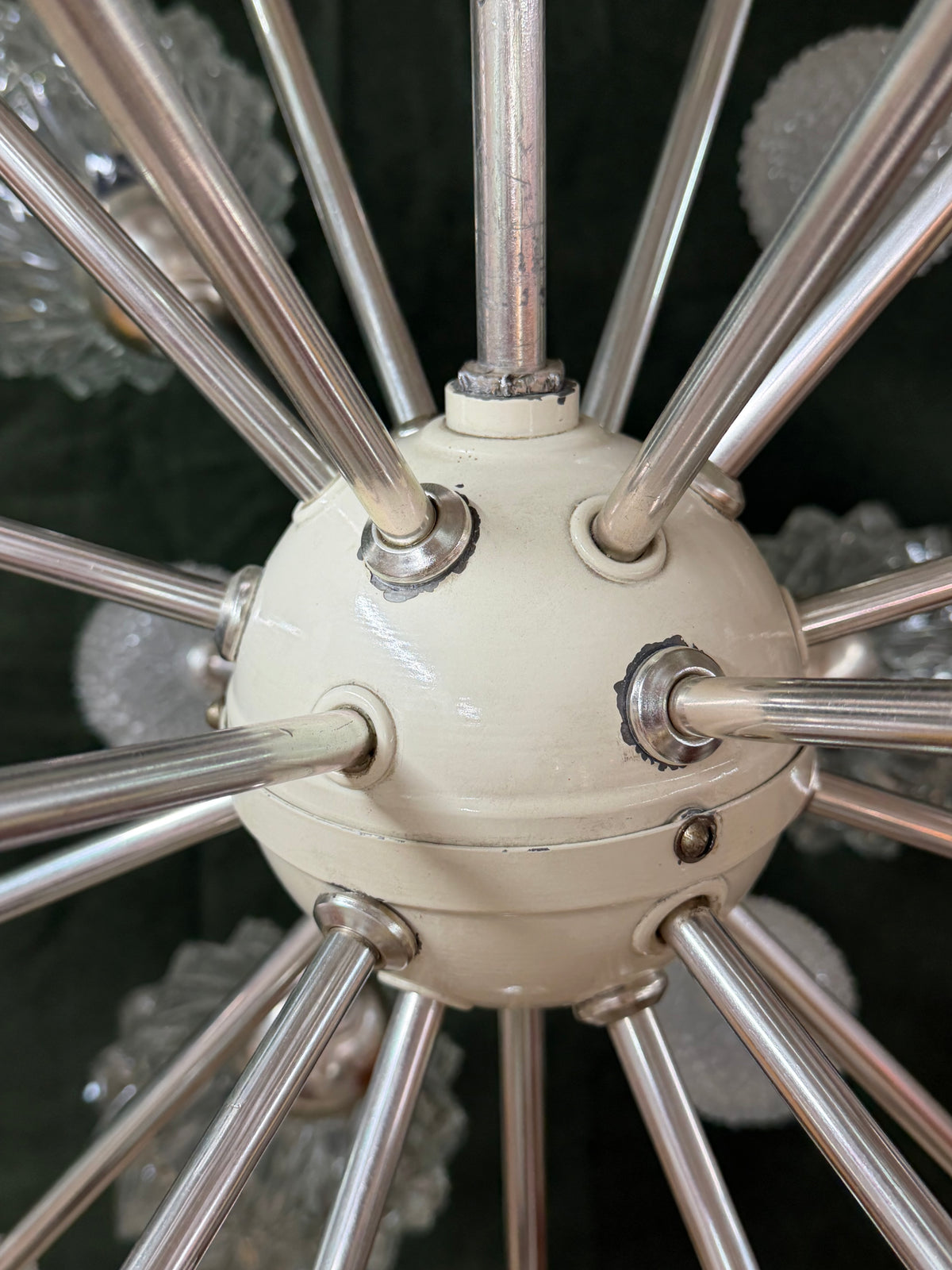 Sputnik Kronleuchter von Elektrofém ISZ