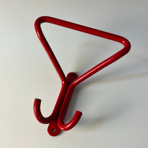 Set: 2x Wandhaken rot Metall