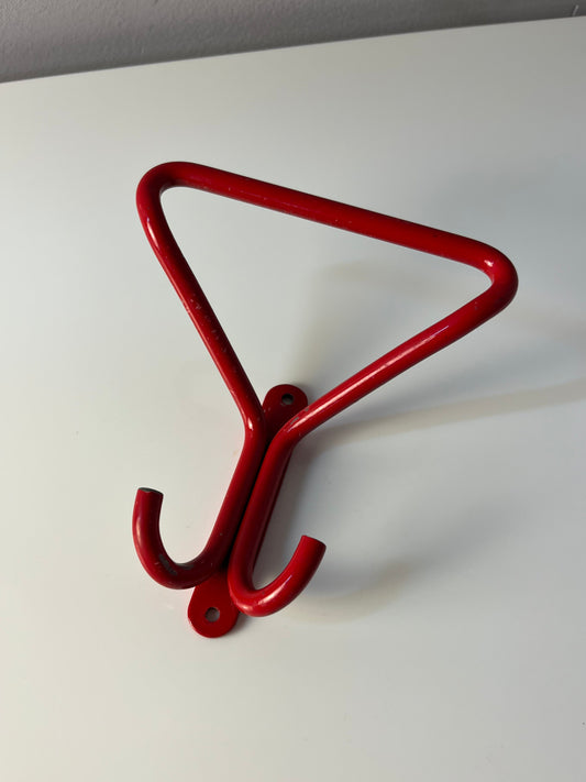 Set: 2x Wandhaken rot Metall