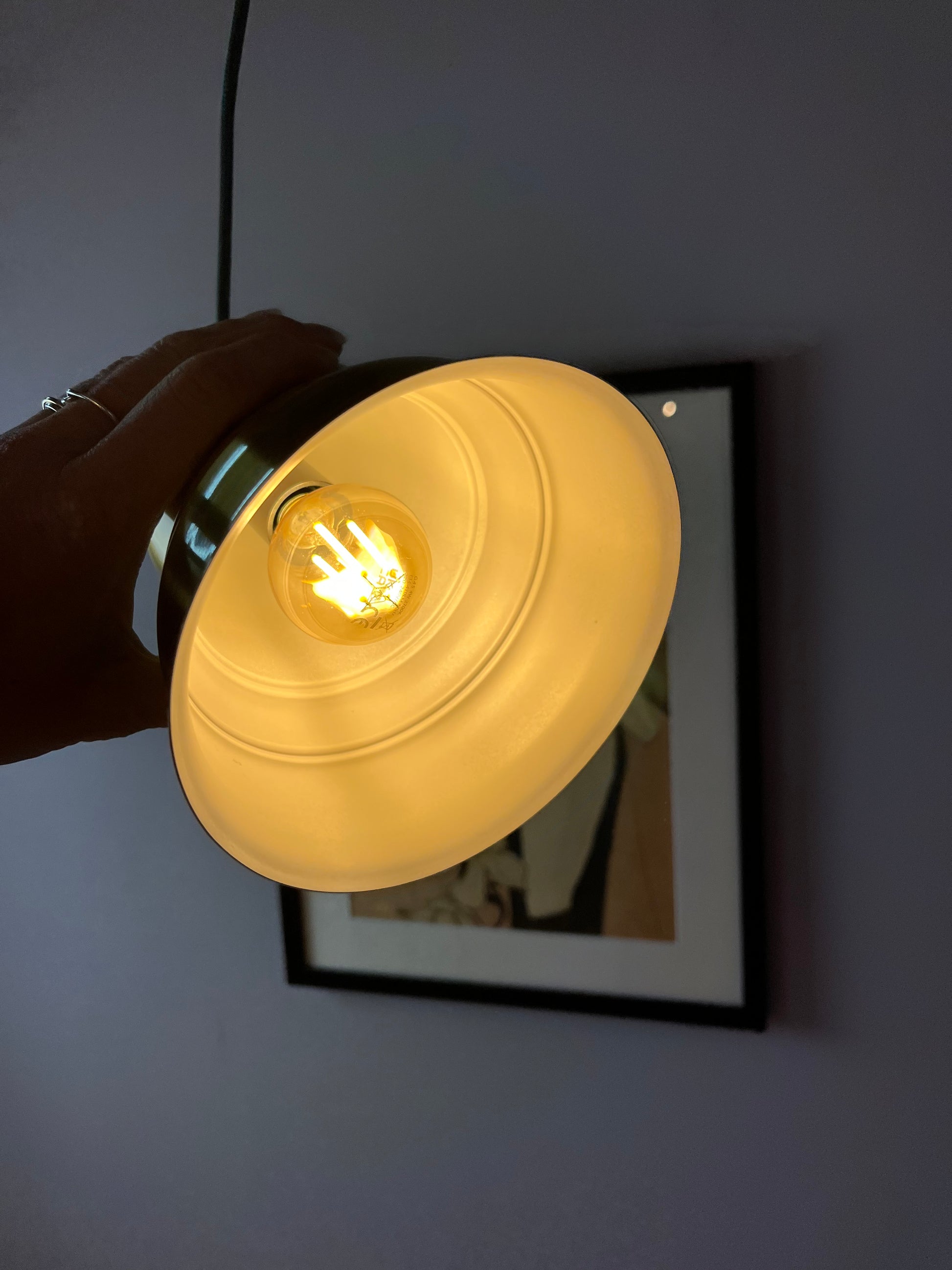 Hängelampe Messing aus Dänemark