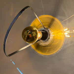 Hängelampe braun transparent Kunststoff
