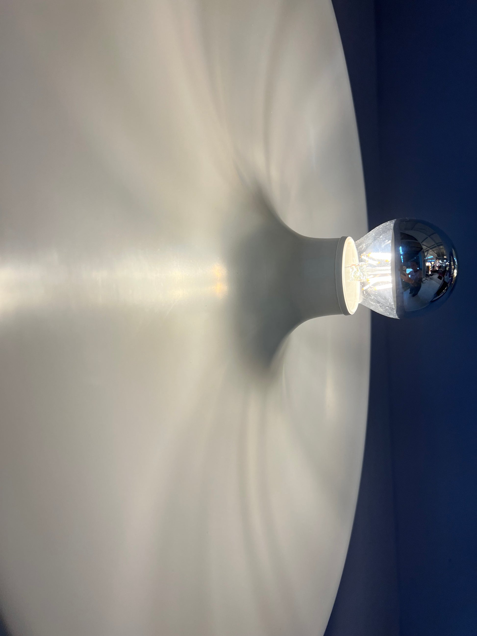 Wandlampe Diskus 50 cm weiß von Charlotte Perriand für Honsel