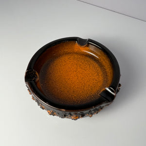 Aschenbecher Fat Lava orange braun von Funi Island - Handmade in Iceland