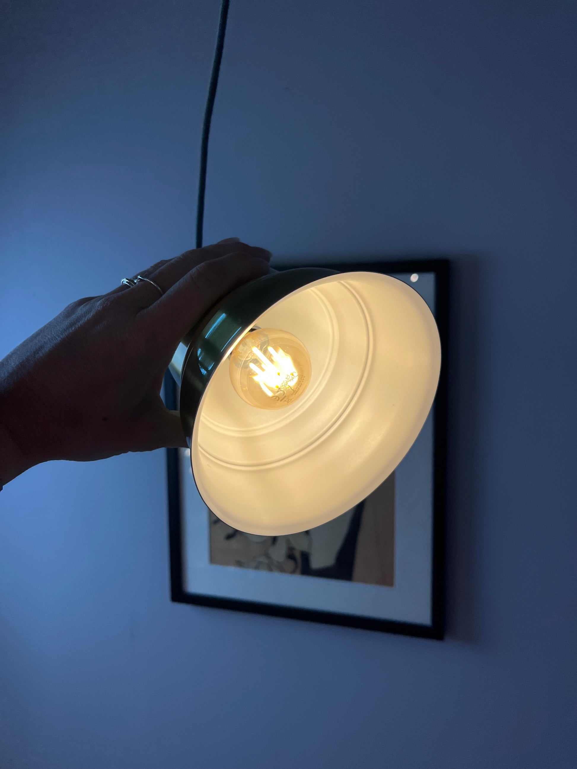 Hängelampe Messing aus Dänemark