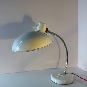 Schreibtischlampe weiß Metall von Helion - VEB Leuchtenbau Arnstadt
