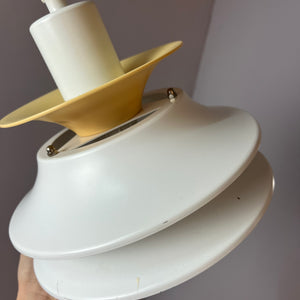 Lamellenlampe weiß gelb von Lyskær
