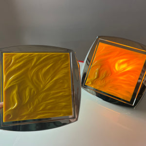 Wandlampe gelb Chrom von Uwe Mersch