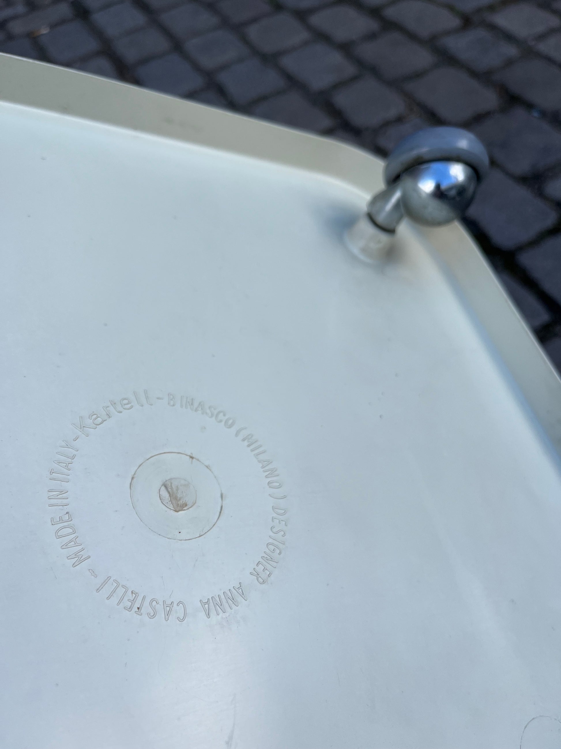Beistelltisch Componibili weiß von Anna Castell Ferrieri für Kartell