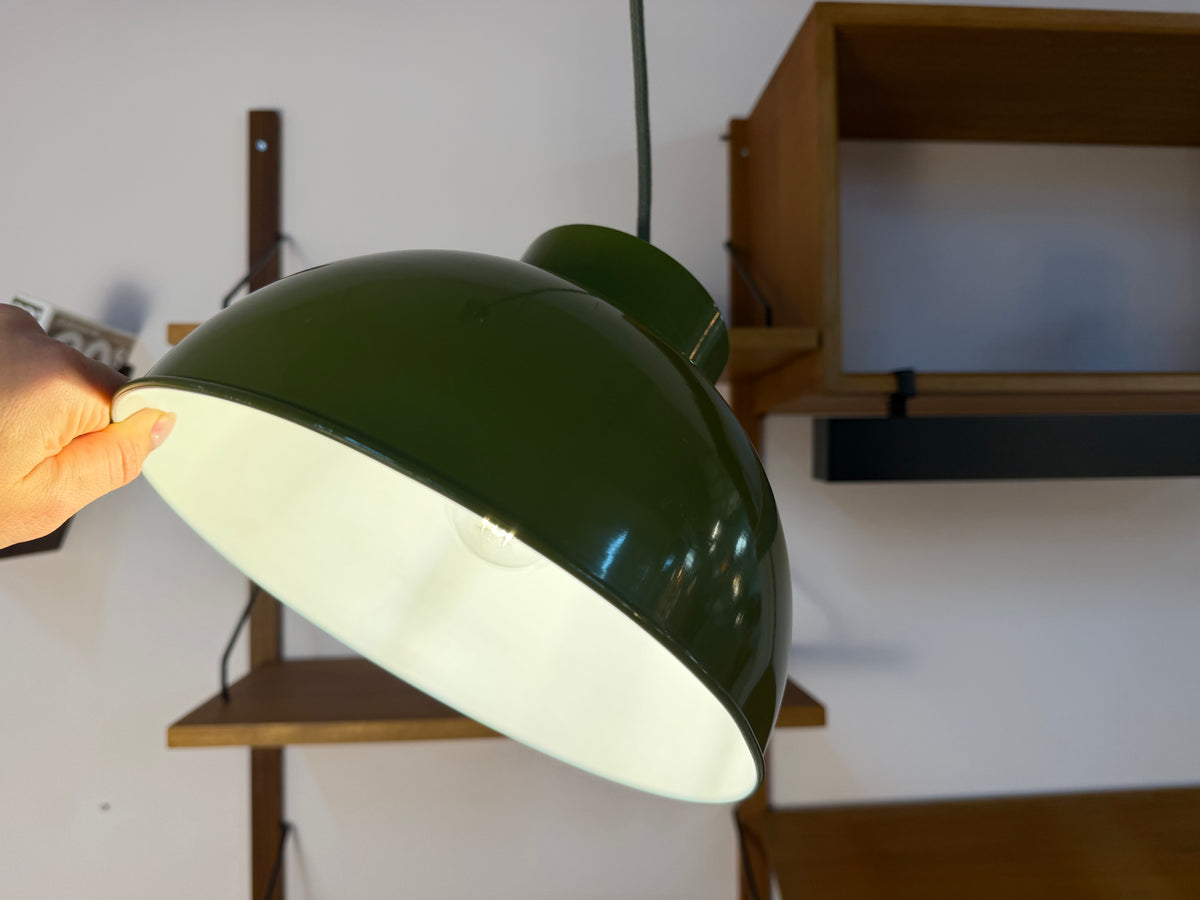 Bunkerlampe oliv aus Dänemark