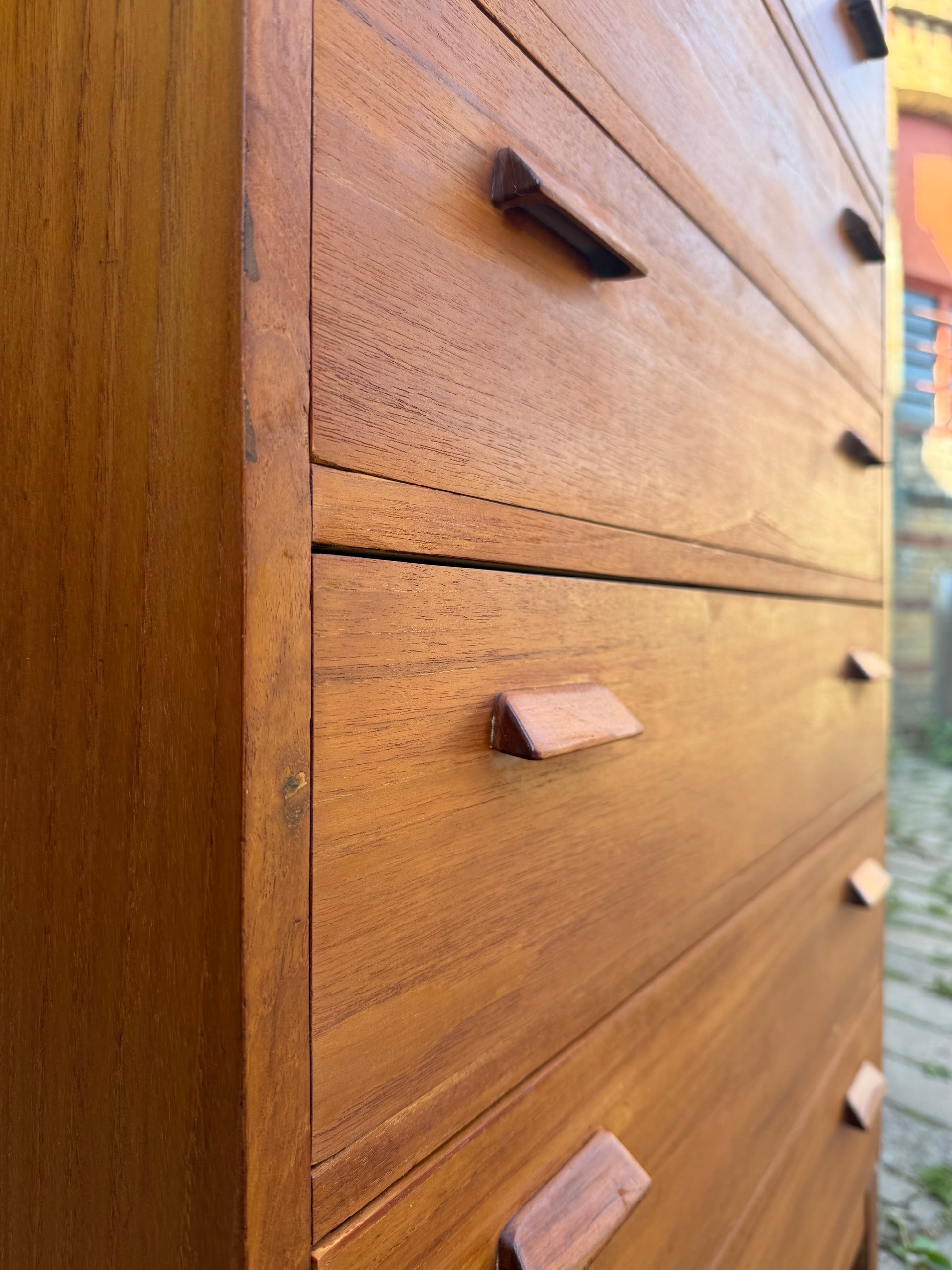 Tallboy Kommode Teak aus Dänemark