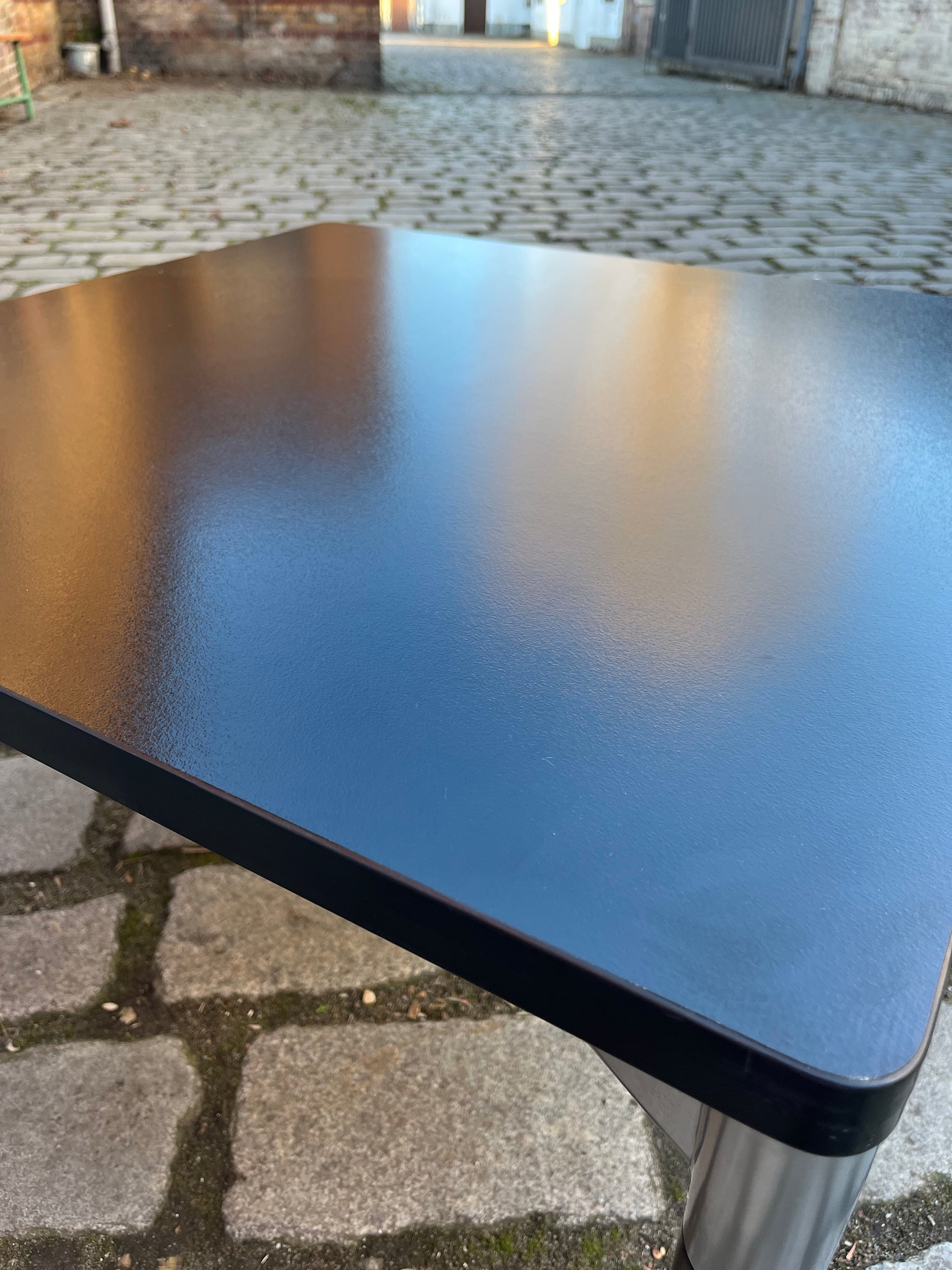 Couchtisch 712/T schwarz Zink von Hans Peter Piehl für Wilkhahn