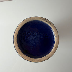 Vase 122-24 blau von VEB Gräfenroda