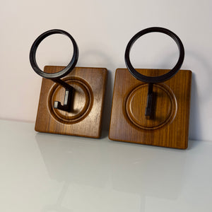 Set: Wandhaken Garderobe Teak von Sudbrock