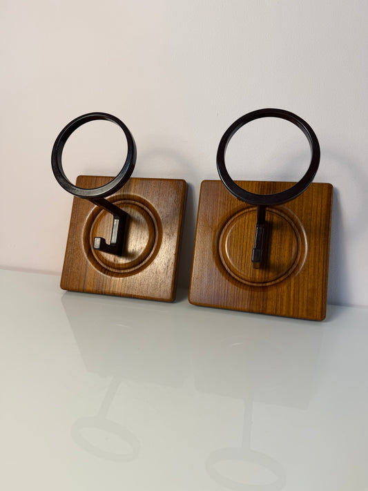Set: Wandhaken Garderobe Teak von Sudbrock