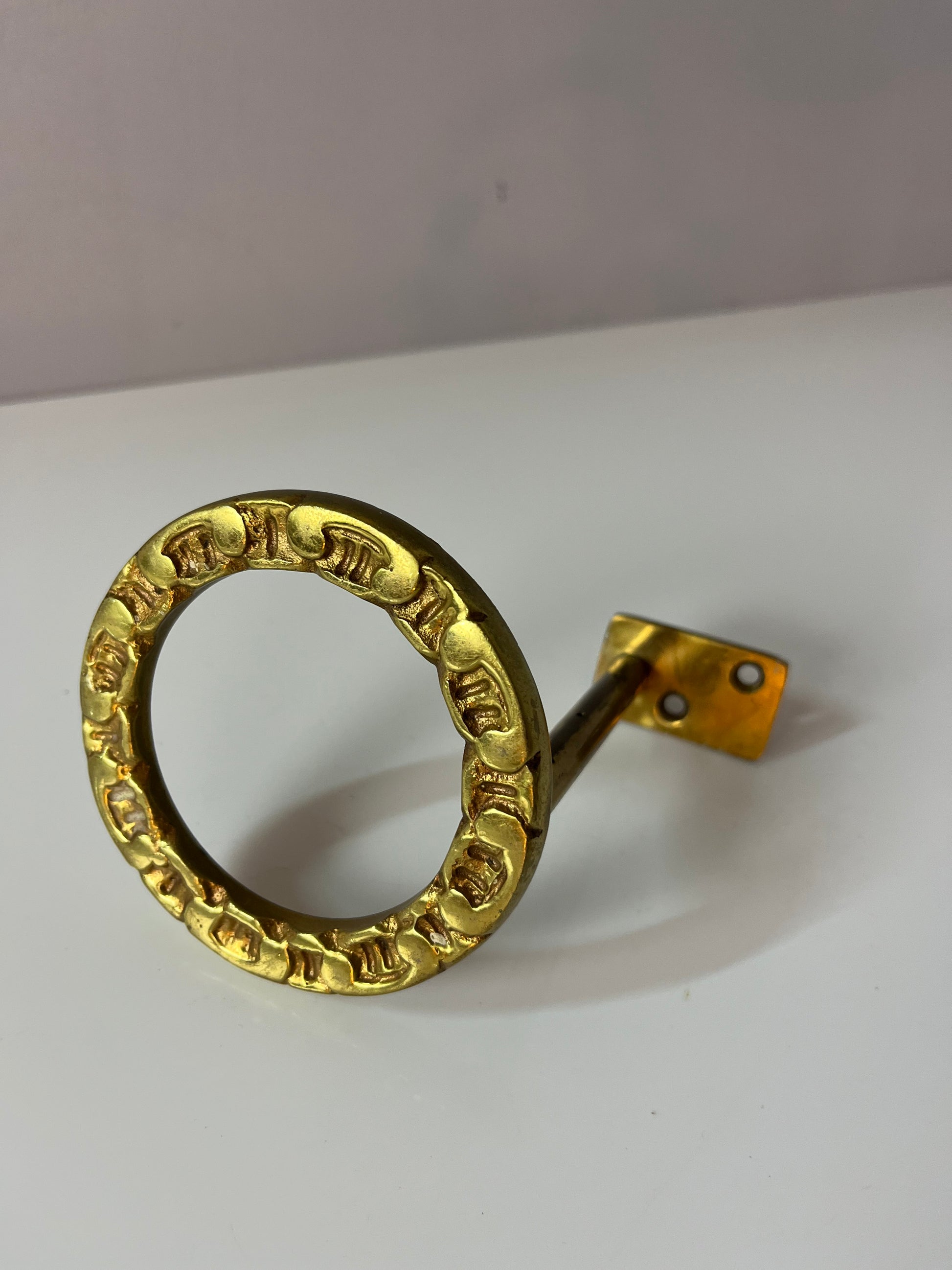 Runder Wandhaken Messing