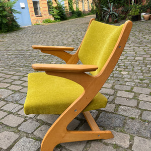 Sessel Z grün neu gepolstert