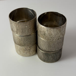 Set: 6x Serviettenring versilbert