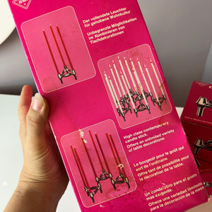 Set: 4x Kerzenständer BMF in Originalverpackung ohne Kerzen von Stoff & Nagel für BMF