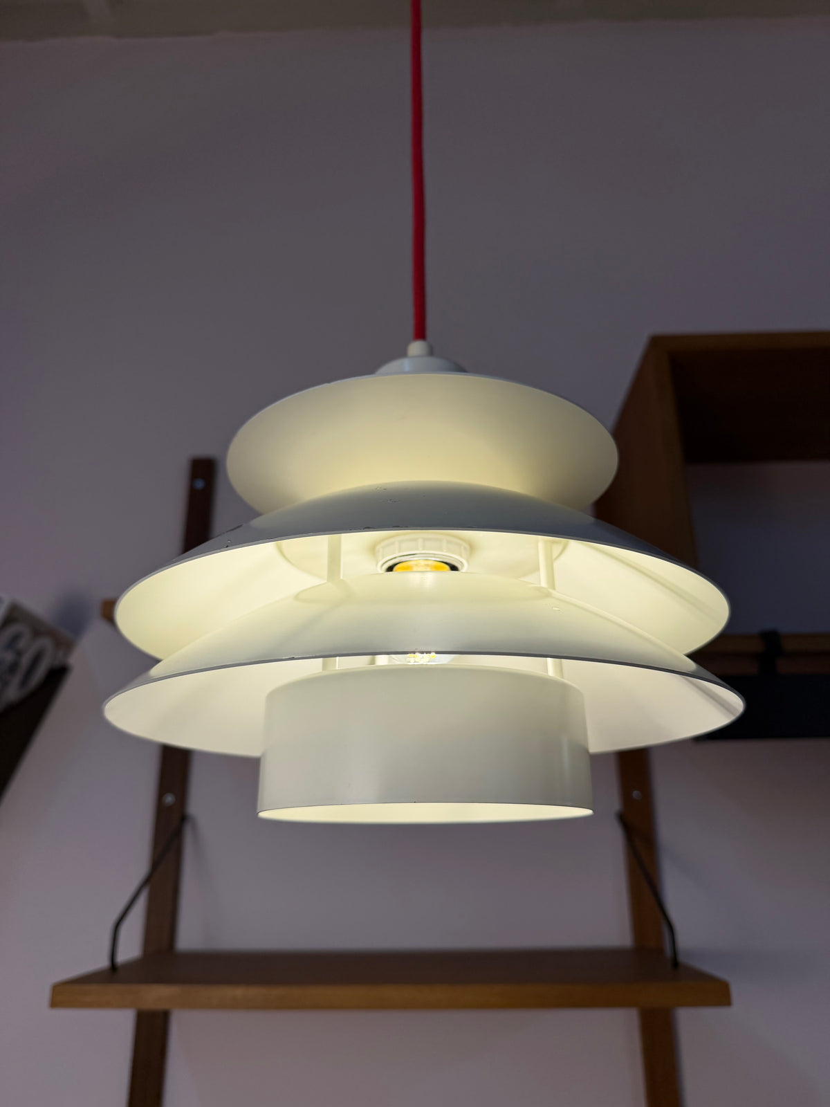 Lamellenlampe weiß aus Dänemark