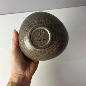 Schale blau grau Keramik aus Dänemark