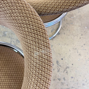 Freischwinger beige Chrom von Giotto Stoppino - mit kleinen Gebrauchsspuren