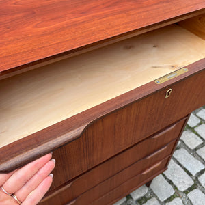 Kommode Tallboy Teak aus Dänemark