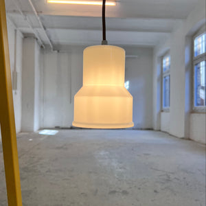 Hängelampe weiß Glas von Sidse Werner für Holmegaard