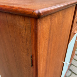 Highboard hellblau Teak