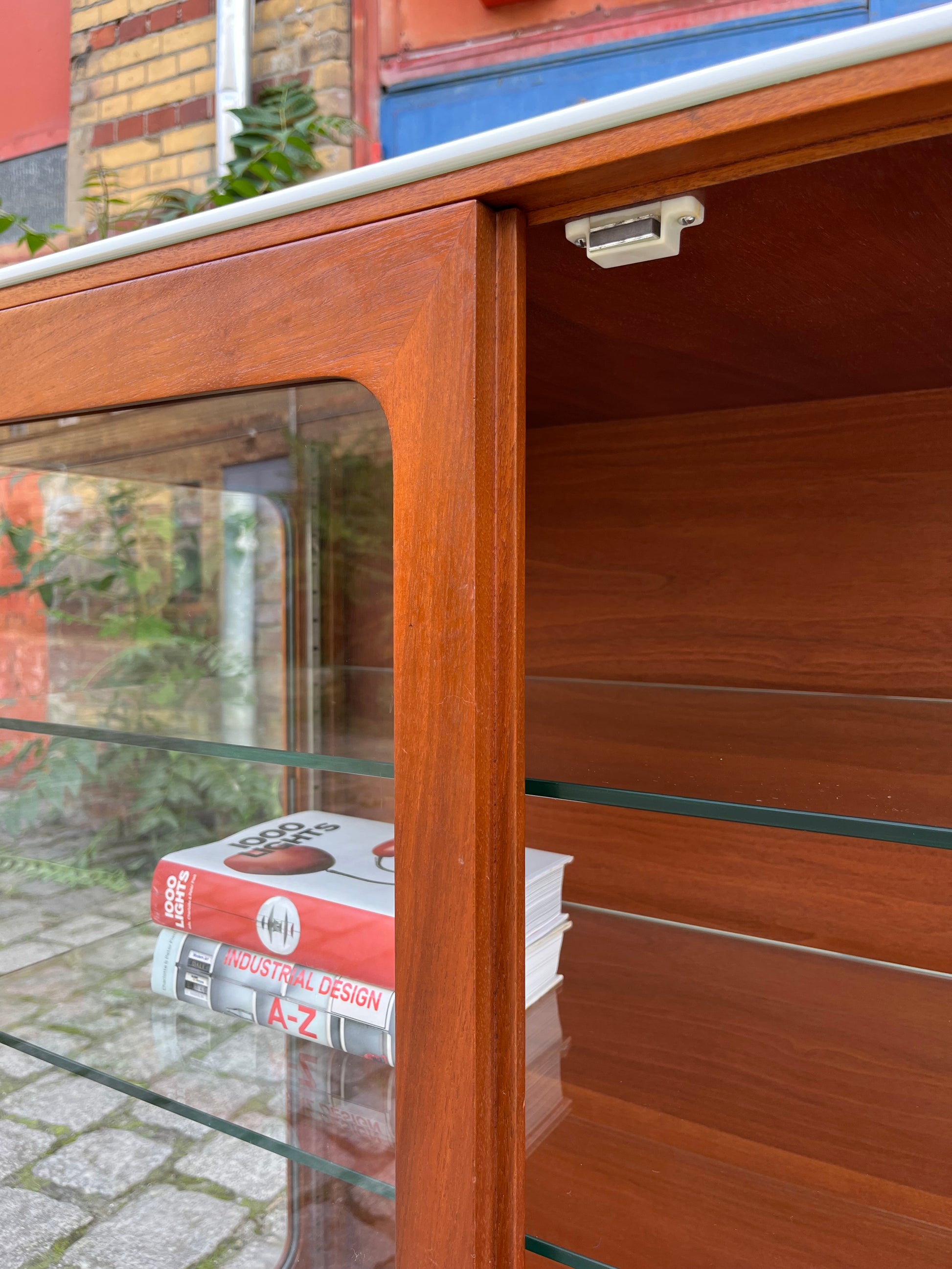 Vitrine Teak Glas von Hans Eichenberger für Röthlisberger
