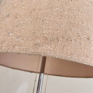 Stehlampe Chrom mit Stoff-Schirm von STAFF