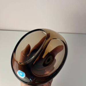 Aschenbecher grau Glas von Miloslav Klinger für Železný Brod Sklo
