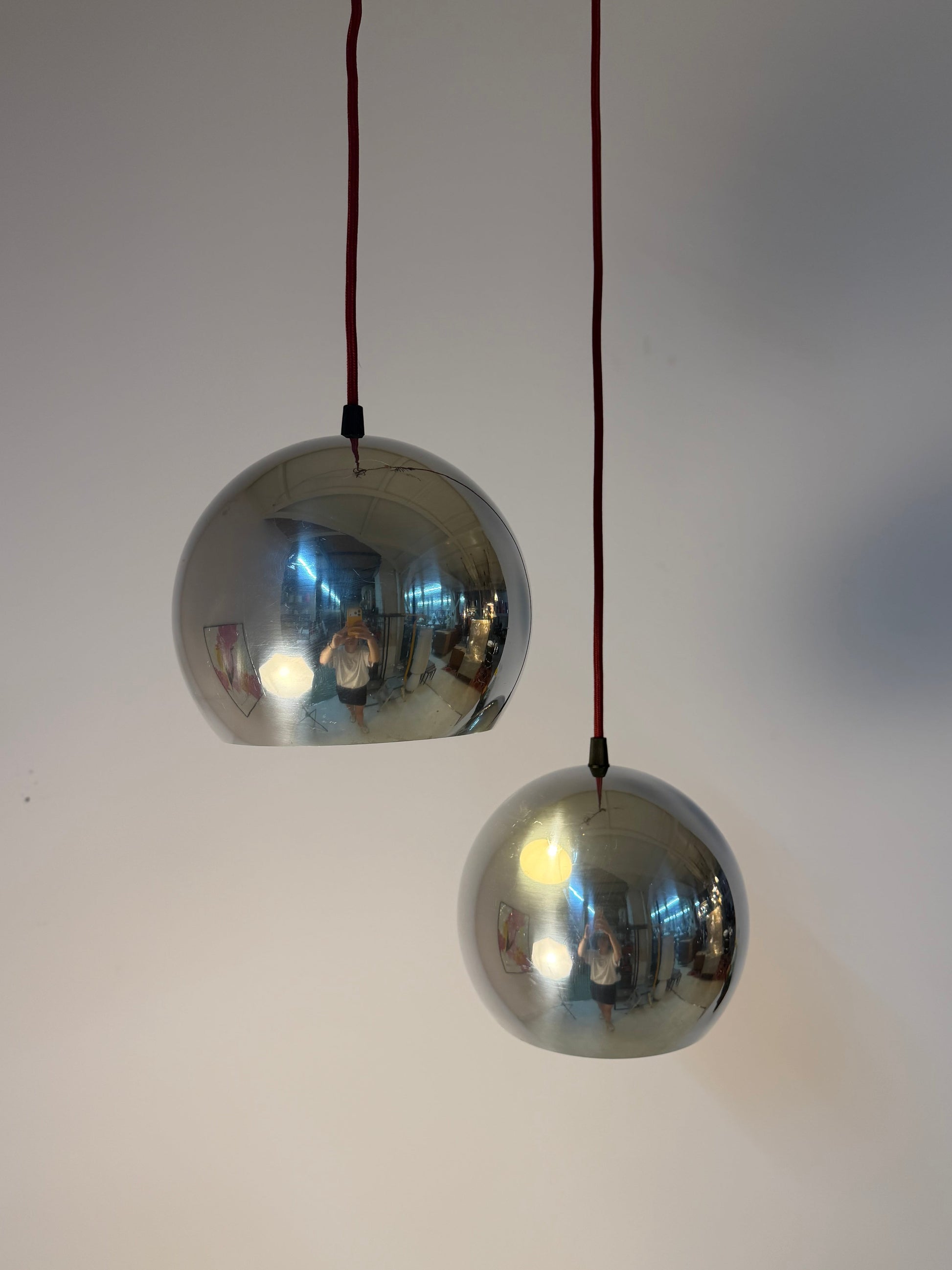Kugellampe Topan Chrom von Verner Panton