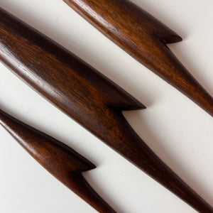 Set: Kranich Trio Teak Wandschmuck
