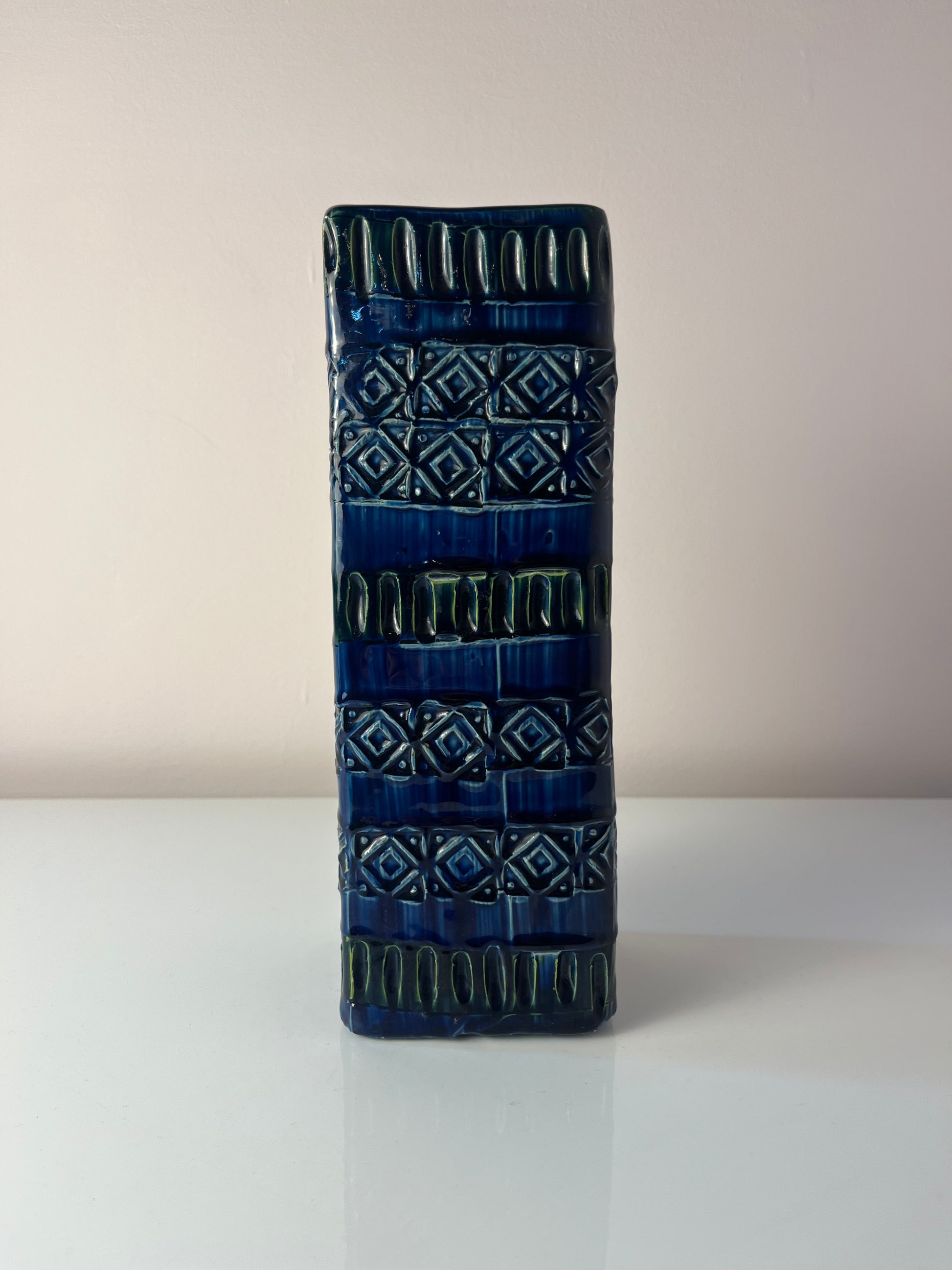 Vase Serie Rimini Blu von Aldo Londi für Bitossi