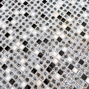 Sideboard Teak mit Fliesen und Schloss