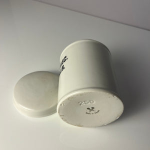 Apothekerdose Sulfur Praec. Vaselin. Alb. weiß Porzellan