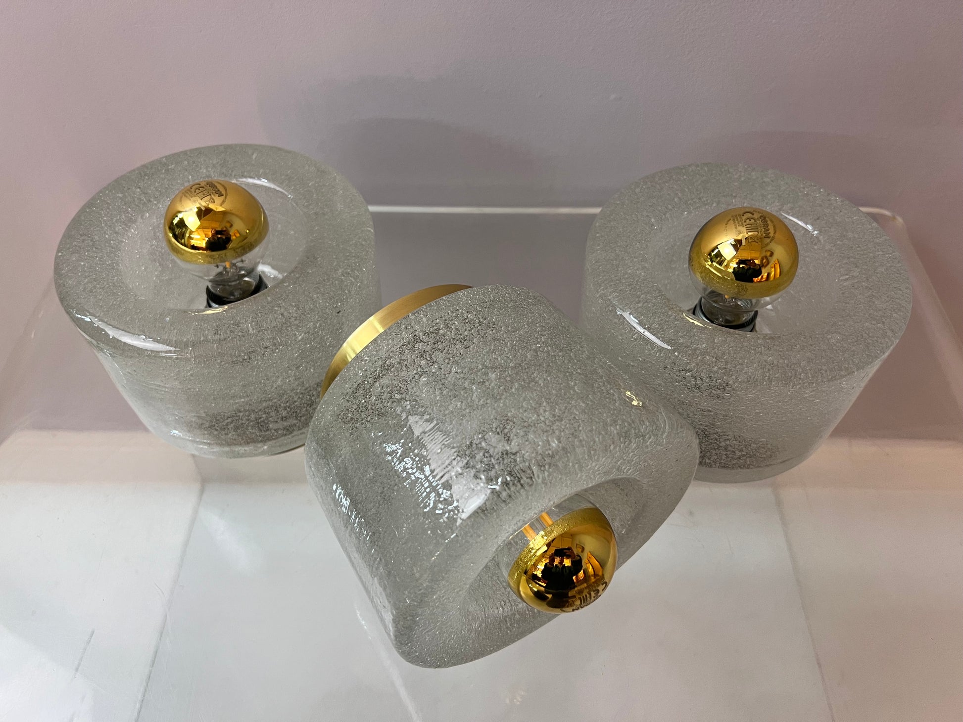 Wandlampe Eisglas von Peill & Putzler