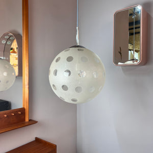 Hängelampe Glaskugel Chrom von Richard Essig
