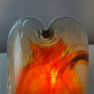 Wandlampe rotbraun Glas von Per Lütken für Holmegaard