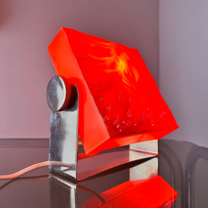 Tischlampe orange von Uwe Mersch