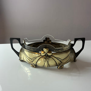 Jardiniere mit Kleeblatt von Metallwarenfabrik Hans Peter aus 1908
