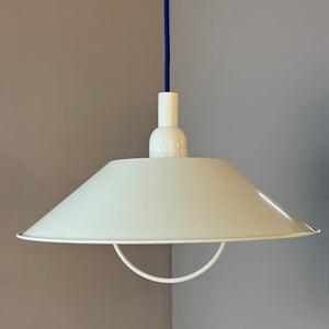 Industrielampe weiß Metall aus Dänemark