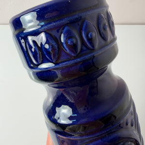 Vase 122-24 blau von VEB Gräfenroda