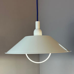 Industrielampe weiß Metall aus Dänemark